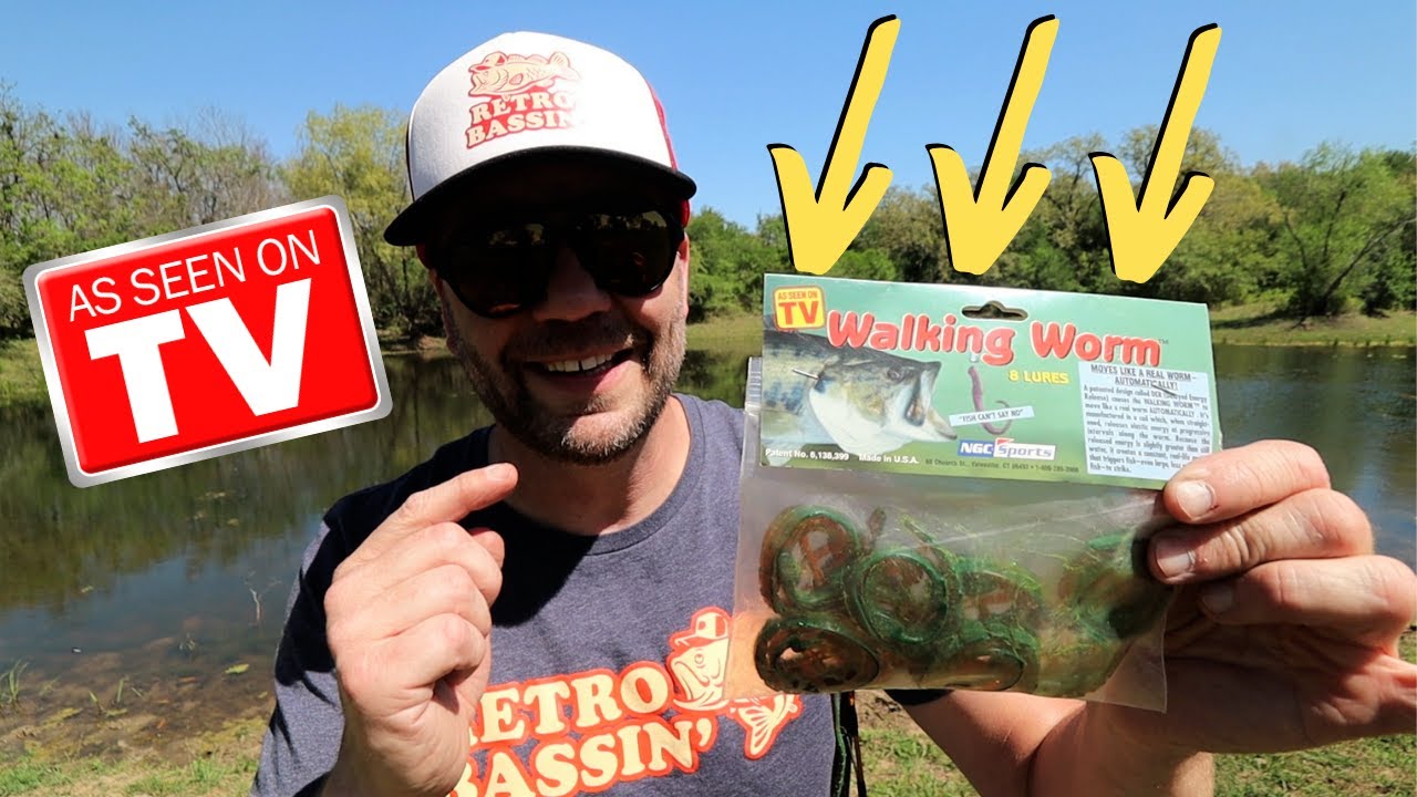 As Seen On TV lures catch BIG BASS! (feat. the Walking Worm and Alex Langner's Flying Lure)