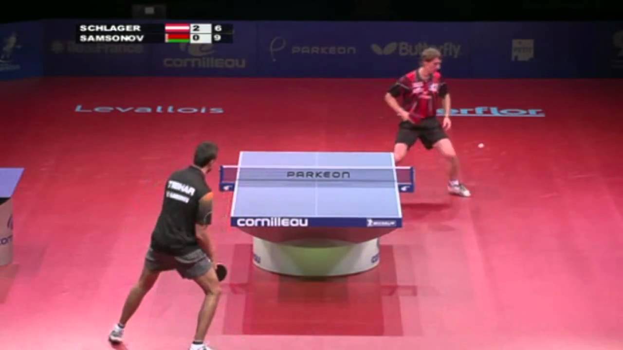 Vladimir Samsonov vs Werner Schlager[Semifinal Gran Prix de Levallois 2010]