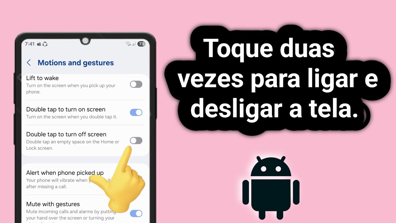 Como bloquear a tela com um toque duplo no Android