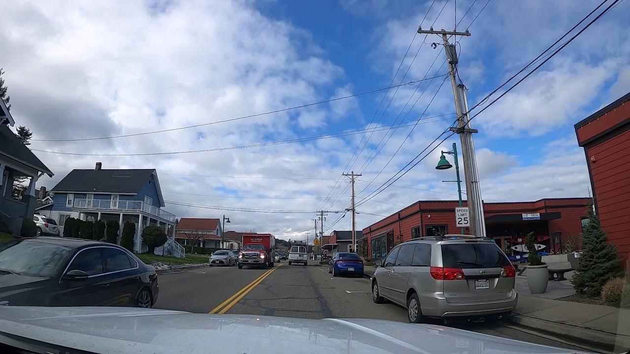 Driving from Gig Harbor to the Southworth Ferry Terminal, Washington