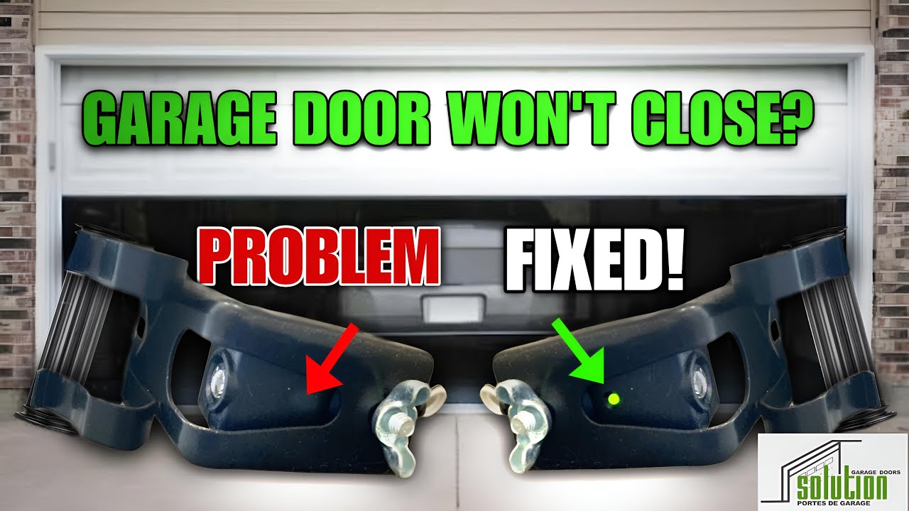 Garage Door Won&rsquo;t Close? Here&rsquo;s the Easiest Fix (Safety Sensor Alignment)