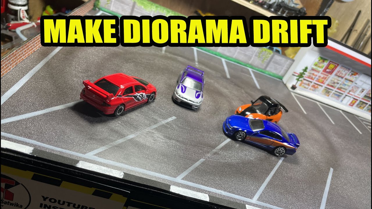 How i Made a Drift Diorama with magnets for My Diecast Custom