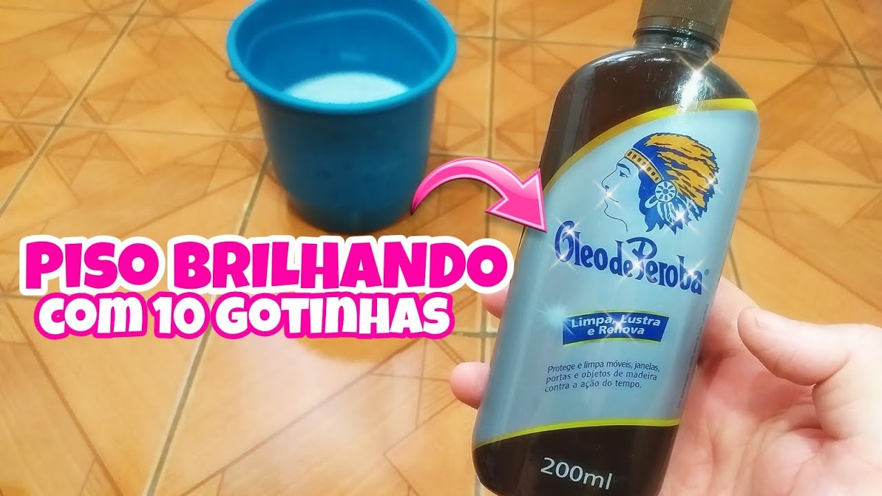 COMO DEIXAR PISO BRILHANDO ✨ COMO NOVO | Usando ÓLEO DE PEROBA NO CHÃO