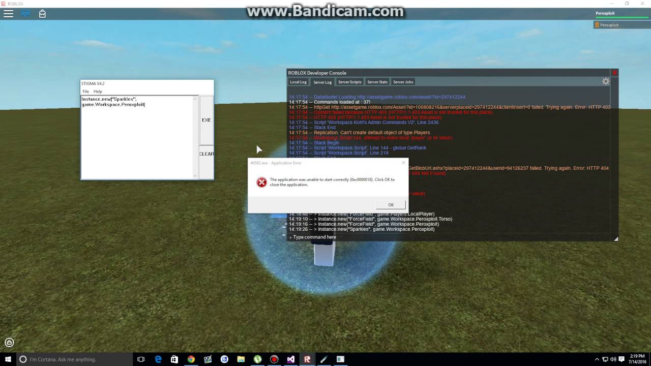 [SHOWCASE] ROBLOX EXPLOIT [LEVEL 7] STIGMA V5