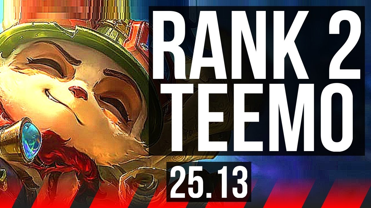 TEEMO vs RUMBLE (TOP) | Rank 2 Teemo, 9/2/10, Legendary | VN Challenger | 25.13