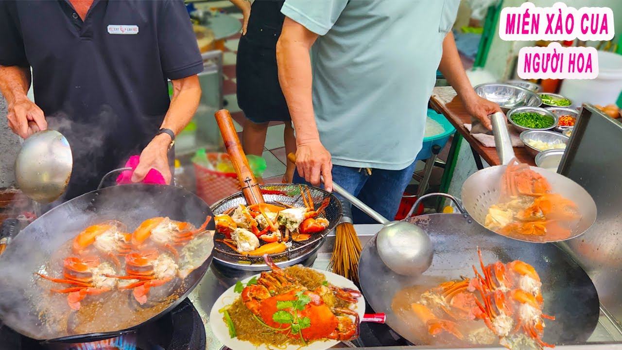 Miến Xào Cua Nguyên Con | Cách Người Hoa chế biến cua cực ngon
