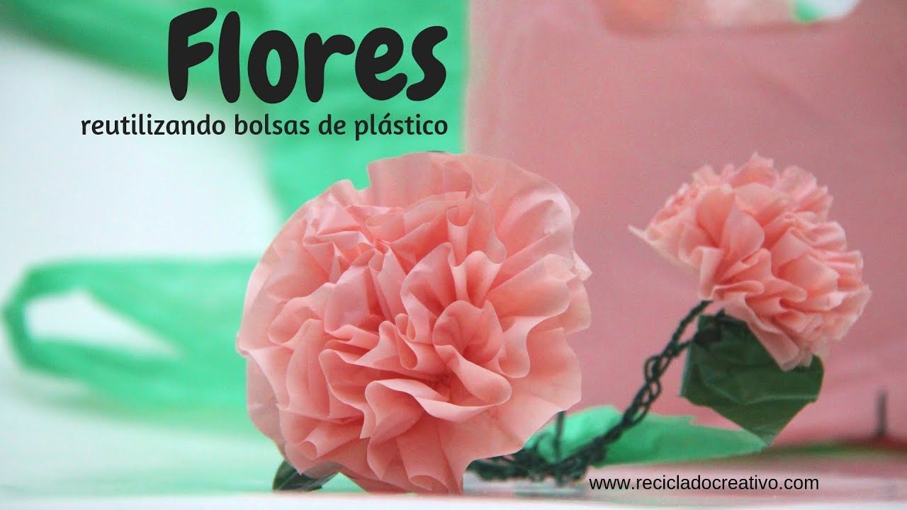 Cómo hacer preciosas flores reciclando bolsas de plástico