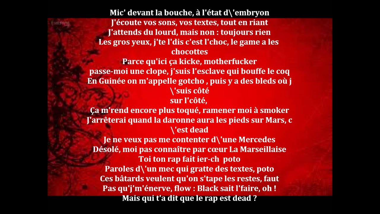 maitre gims parole ca d&eacute;coiffe