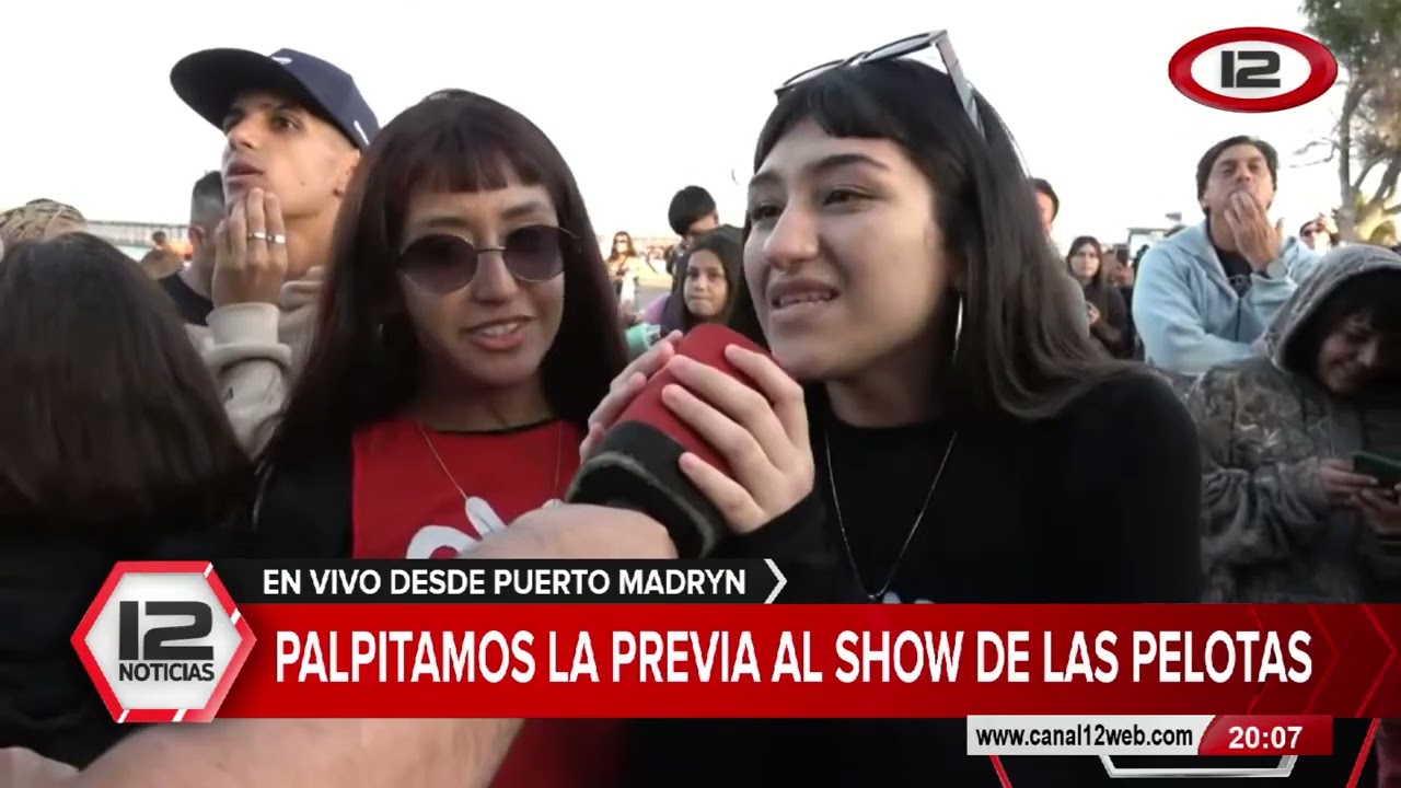 PUERTO MADRYN | MÓVIL EN VIVO EN LA PREVIA AL SHOW DE LAS PELOTAS