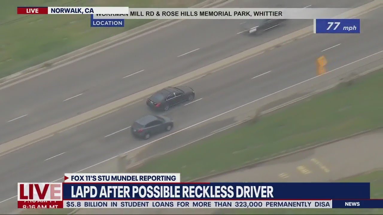 Wild police chase in LA involving alleged human trafficking suspect | LiveNOW from FOX