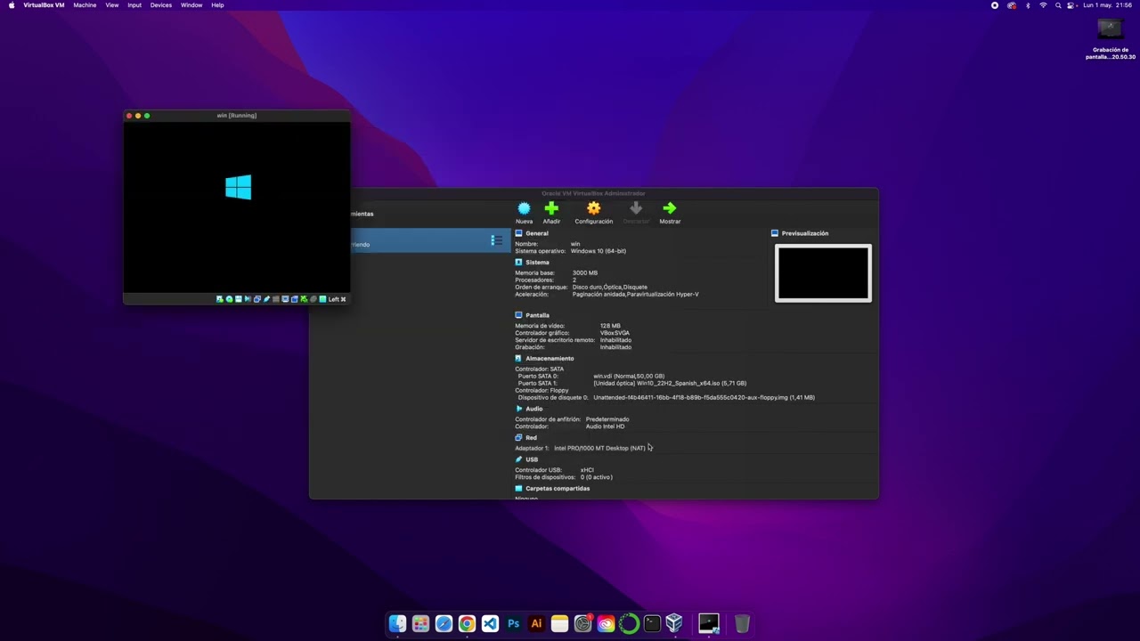 Cómo instalar una Máquina Virtual (Virtual box) de Windows en Mac