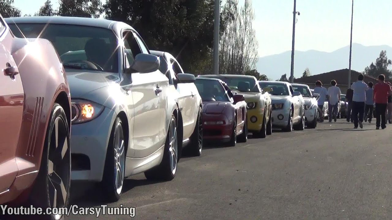 C&C: Cars & Coffee Santiago October 2013 -  ZL1 Mustang Gallardo F12 GT-R NSX MP4 F430 and more!