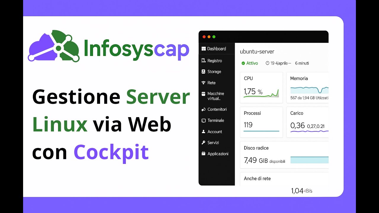 Cockpit: Gestire Server Linux da Browser in 2 Minuti
