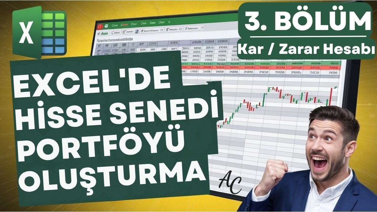 Portföy Takibi ve Kâr Zarar Hesaplama | Excel Hisse Portföyü | Borsa Takip Programı #3