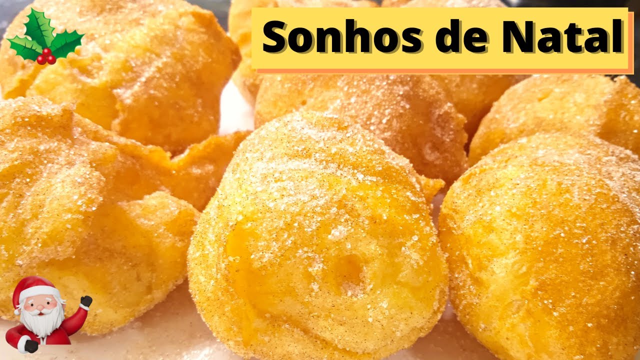Sonhos  de Natal Super Fofos [Receita Portuguesa]