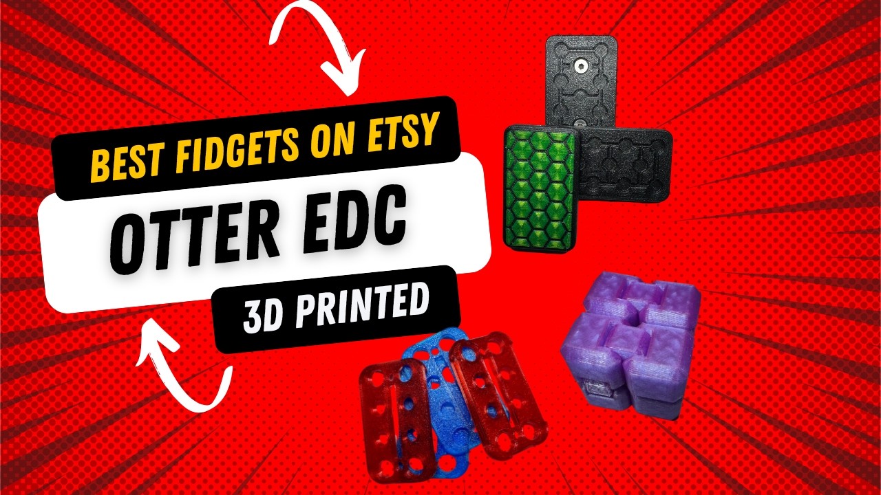 OtterEDC BEST 3D-Printed Fidget Toys on ETSY Infinity Cube, Rapt Inserts M01 Slider #adhdfidget