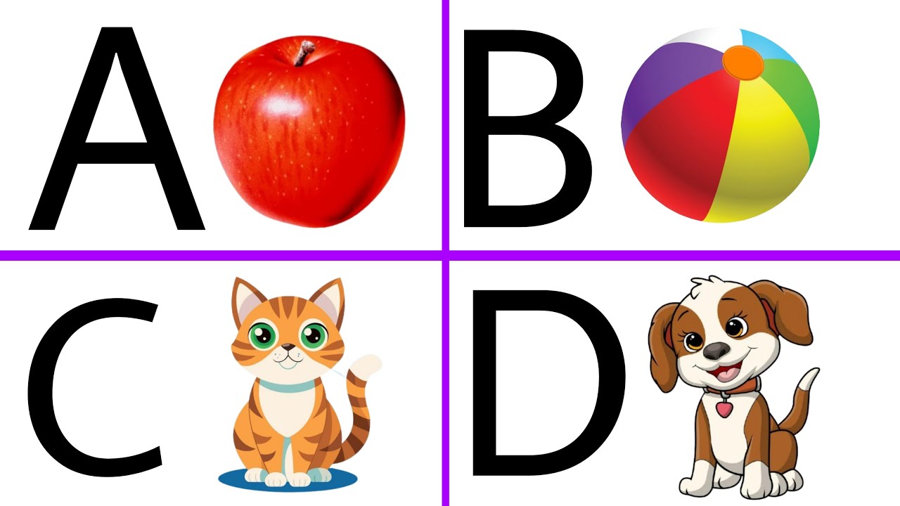 abcd phonics song for toddlers a for apple, cartoon abcd for kids, abcd song