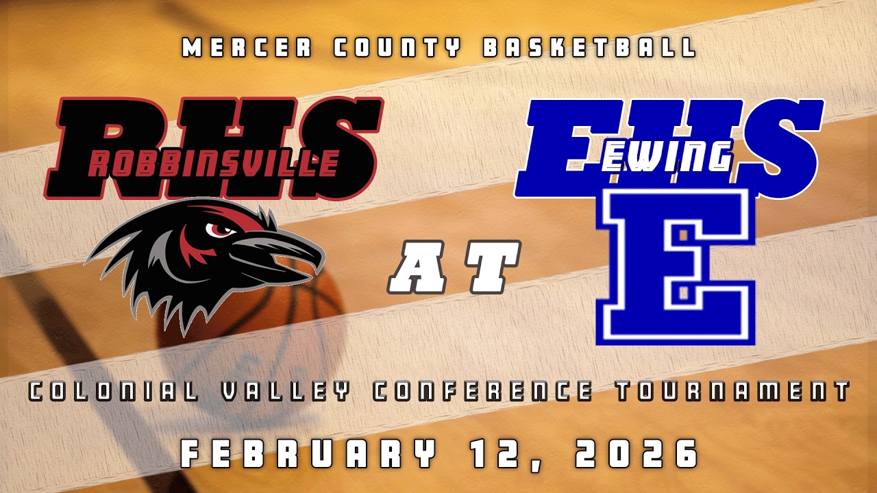High School Basketball | CVC Tournament | Robbinsville Ravens Boys at Ewing Blue Devils 2/12/26