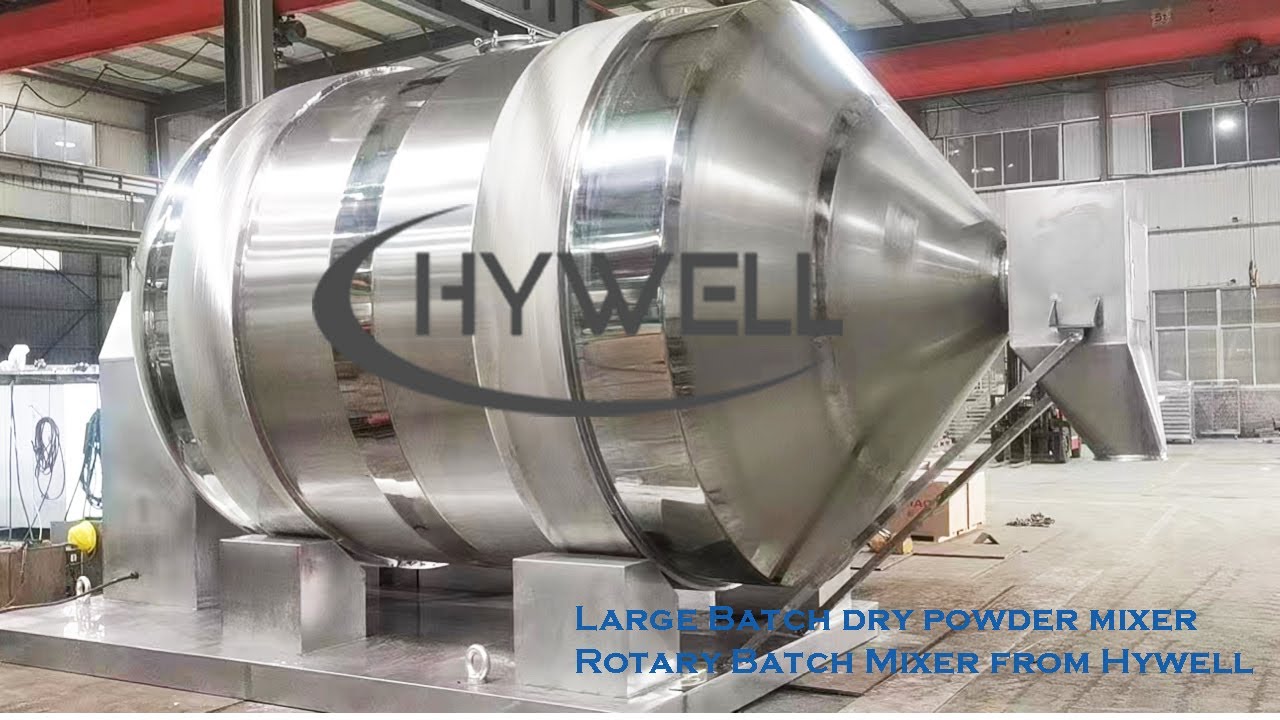 Large Batch dry powder mixer, Rotary Batch Mixer from Hywell