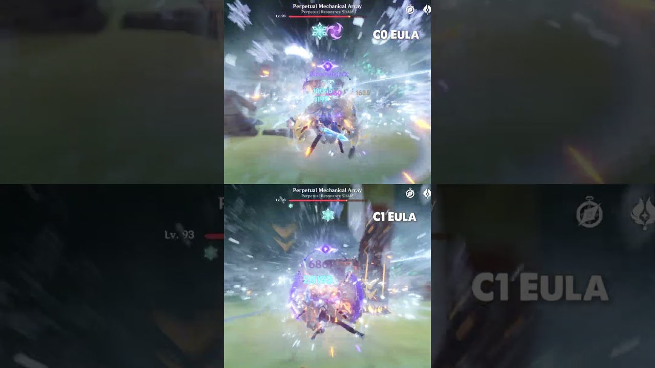 From C0 to C1 Eula Damage Test | Genshin Impact