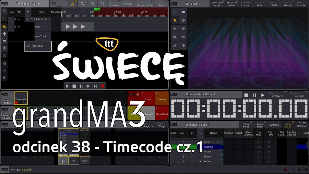grandMA3 odcinek 38 - Timecode cz.1