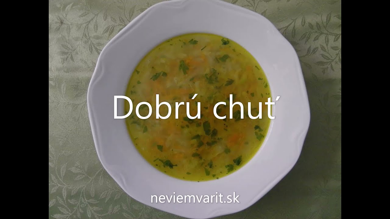 Kalerábová polievka