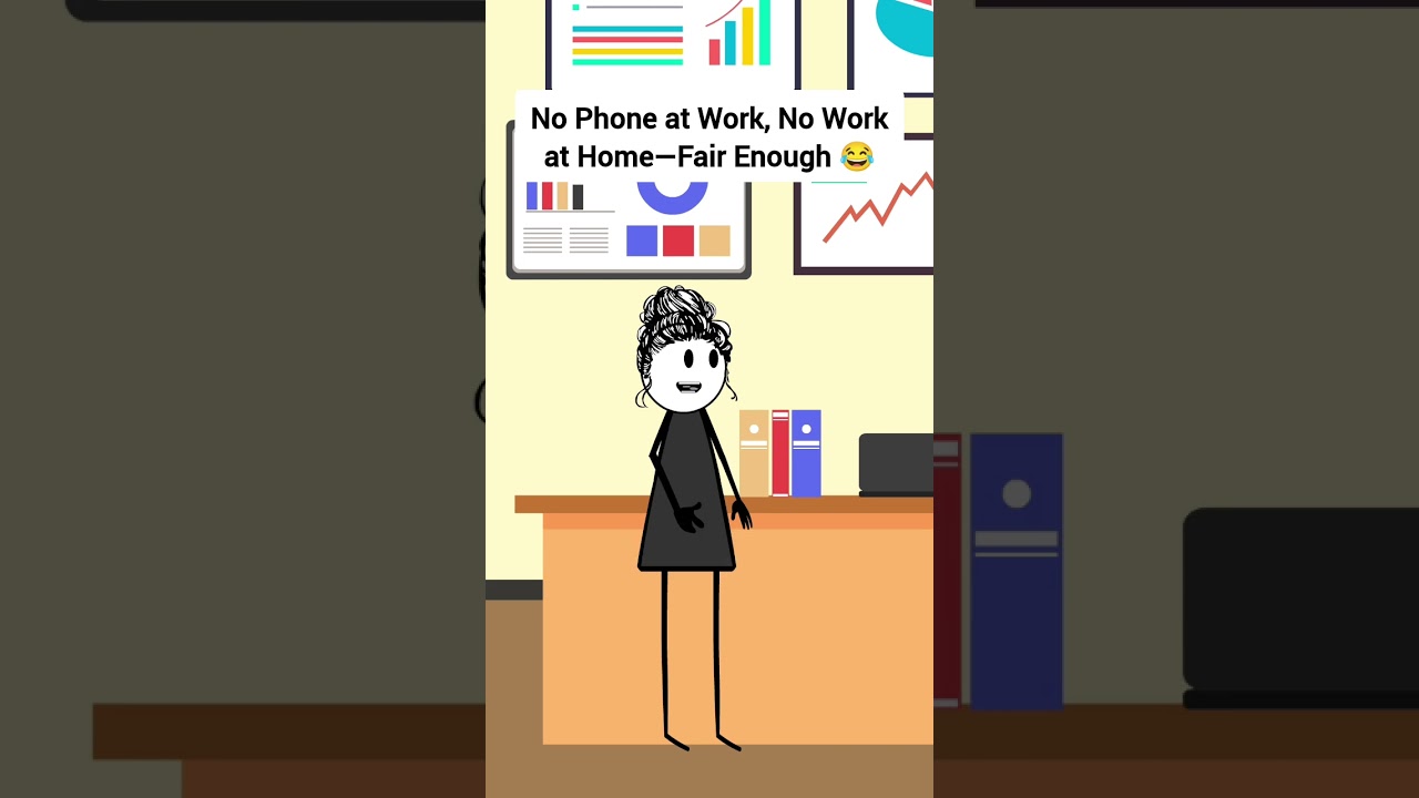 No Phone at Work, No Work at Home&mdash;Fair Enough #corporate #animation #gplus #skits