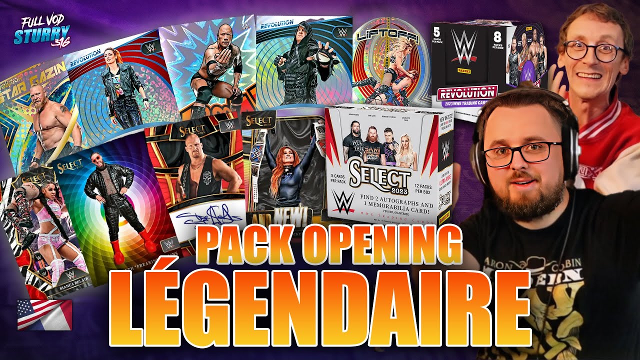 PACKS OPENING WWE & AEW 2023 - Panini, Topps, Upper Deck (prix, rareté, collection) feat. Atom X Kid