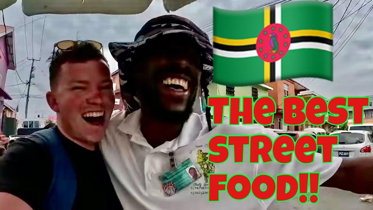 BUYING STREET FOOD IN THE CARIBBEAN ISLAND OF DOMINICA!!