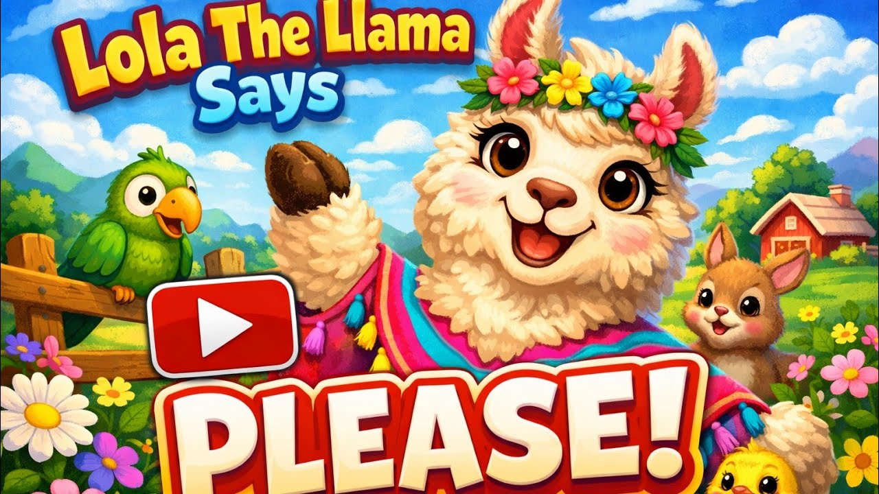 🦙 Lola the Llama Says Please  | ✨ Magic  Words Story for Kids | Learn Manners