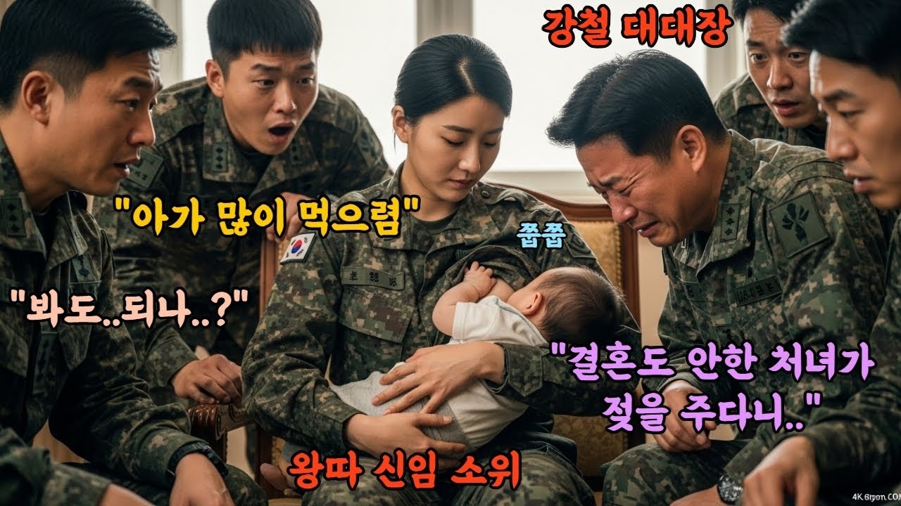 '회의 중 아기에게 젖을 물린 왕따 여군 장교  '강철' 대대장이 오열하며 무릎 꿇은 충격적인 이유'