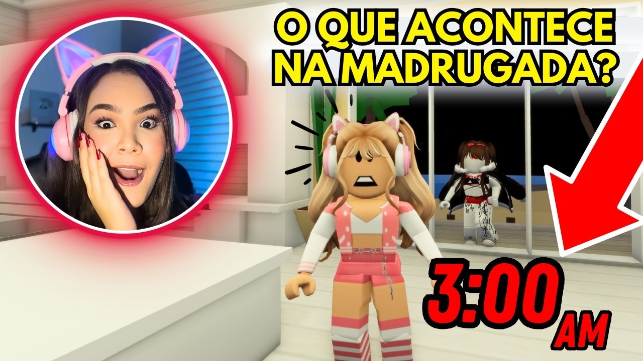 NÃO JOGUE BROOKHAVEN ás 3 DA MANHÃ! 😳😱 - ROBLOX