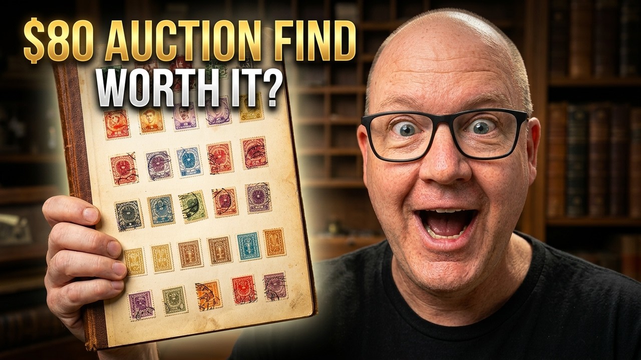 $80 Auction Bargain Stamp Collection - Worth the Wait!