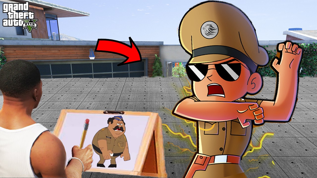 Franklin Uses Magical Painting To Make SCARY LITTLE SINGHAM In Gta V ! GTA 5 new