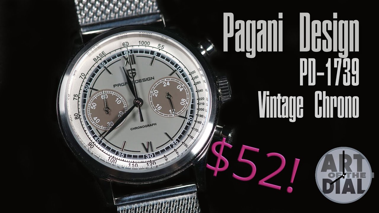 Pagani Design PD-1739 Grey Vintage Chrono Watch Review
