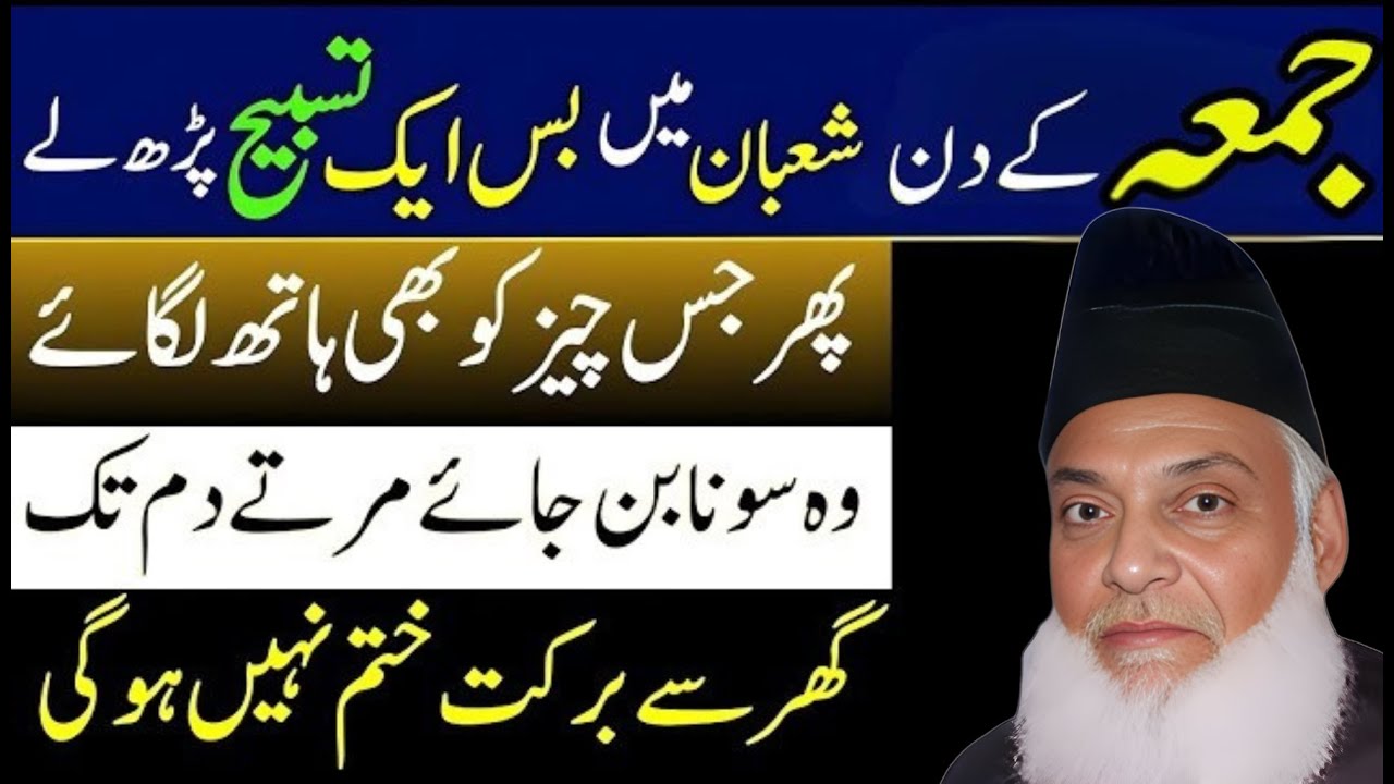 Jumma Ke Din Karne Wale A‘maal | Jumma Ki Hikmat Aur Ahkam | Mah e Shaban Ki Fazilat | Dr. Israr