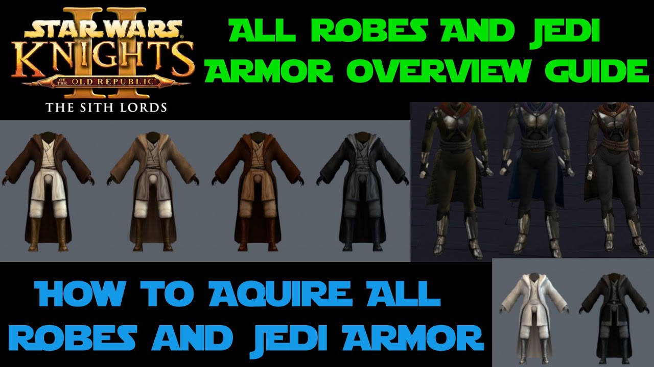 Star Wars KOTOR 2 Robes & Jedi Armor Guide | How to Acquire Robes & Jedi Armor With & Without Cheats