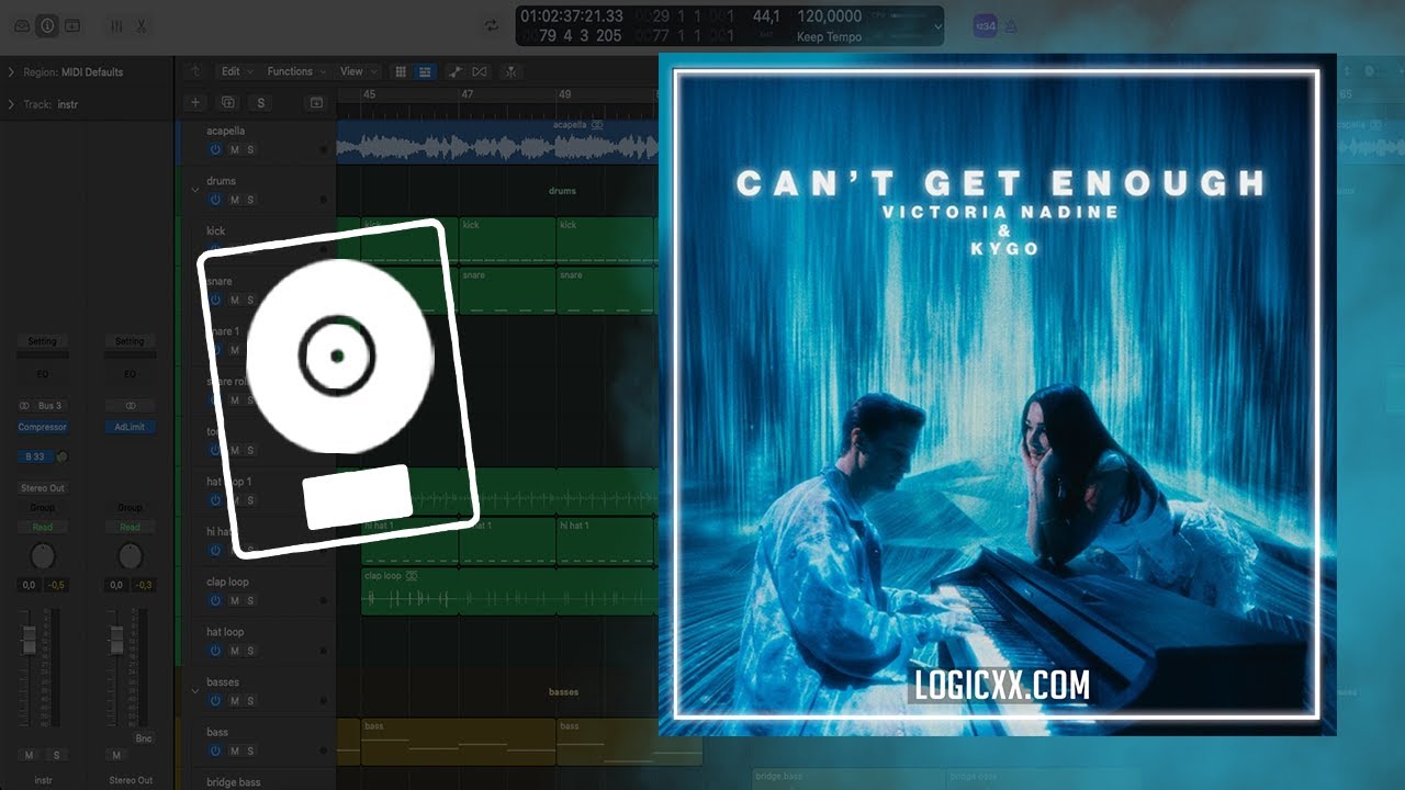 Victoria Nadine, Kygo - Can't Get Enough (Logic Pro Remake)