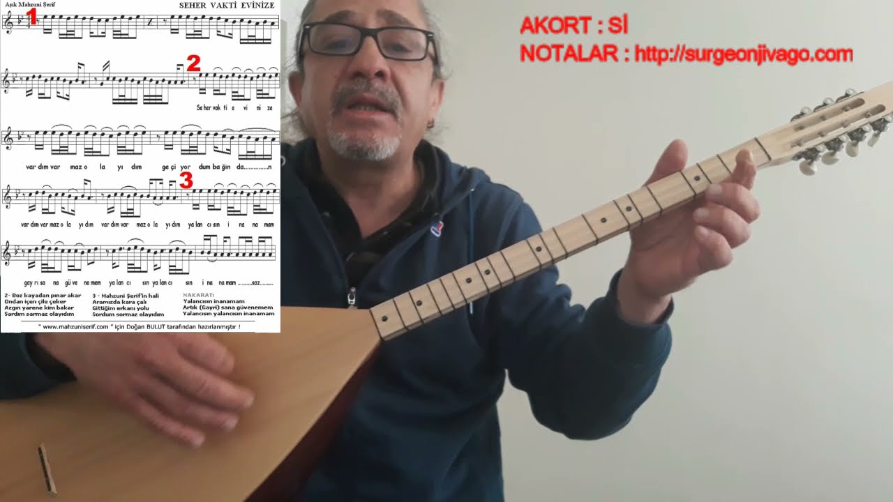 SOLFEJ V2 AŞIK MAHZUNİ ŞERİF SEHER VAKTİ EVİNİZE YALANCISIN KISA SAP BAĞLAMA EKLEYEN SURGEON