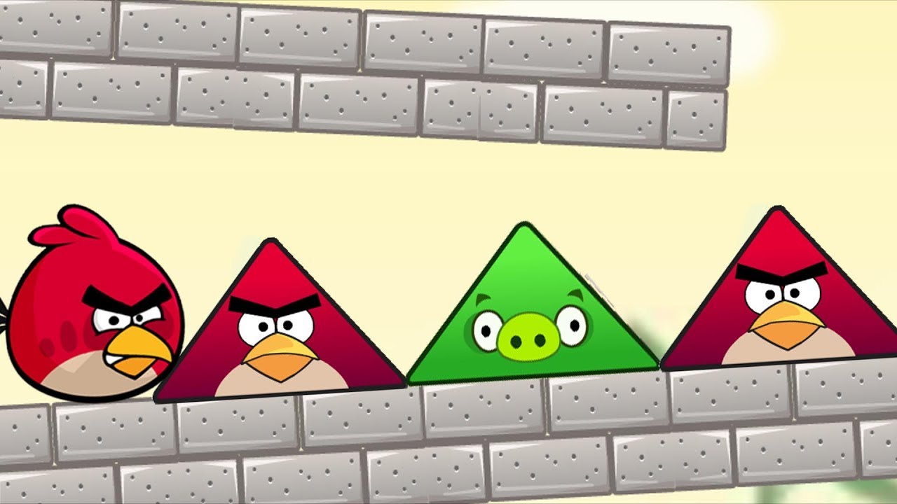 Angry Birds Piggies Out - KICK TRIANGLE PIGS RESCUE GREEN BIRDS!!