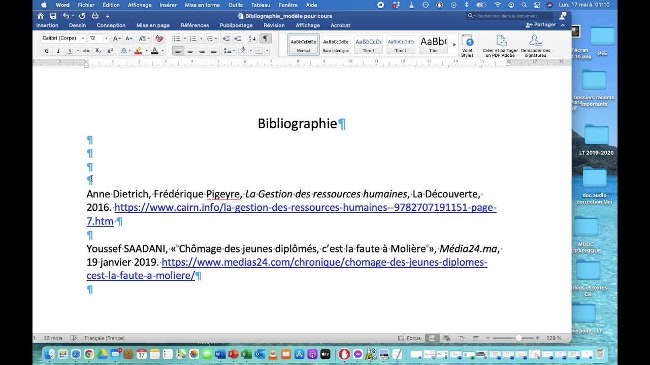 PFE :  Bibliographie et références
