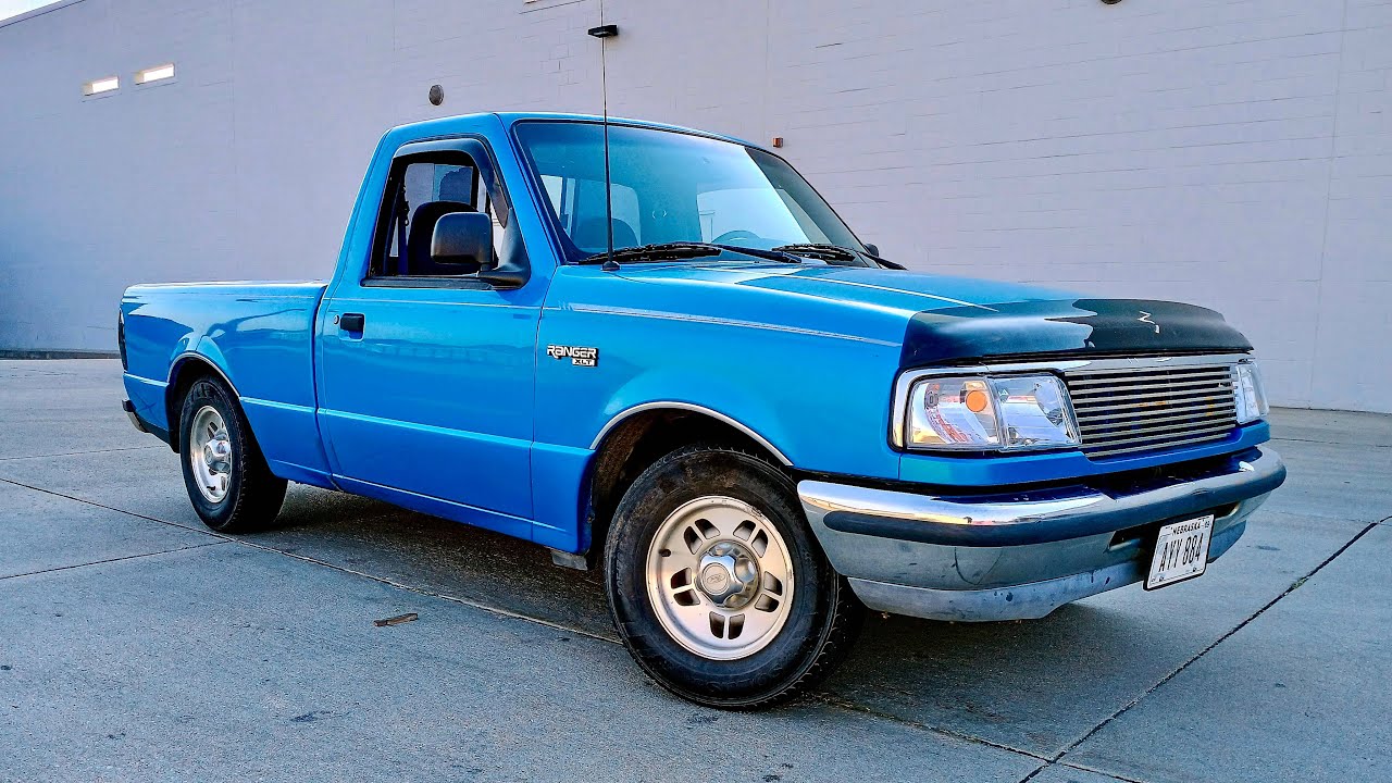 Ford Ranger Budget Build / Lowered, Lights, Grill / The Blue Turd
