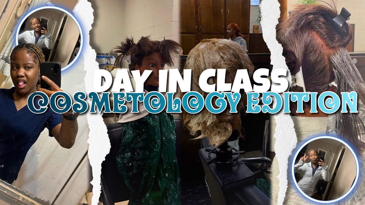 Spend A Day In Class With Me!  (COSMETOLOGY EDITION) 🎀