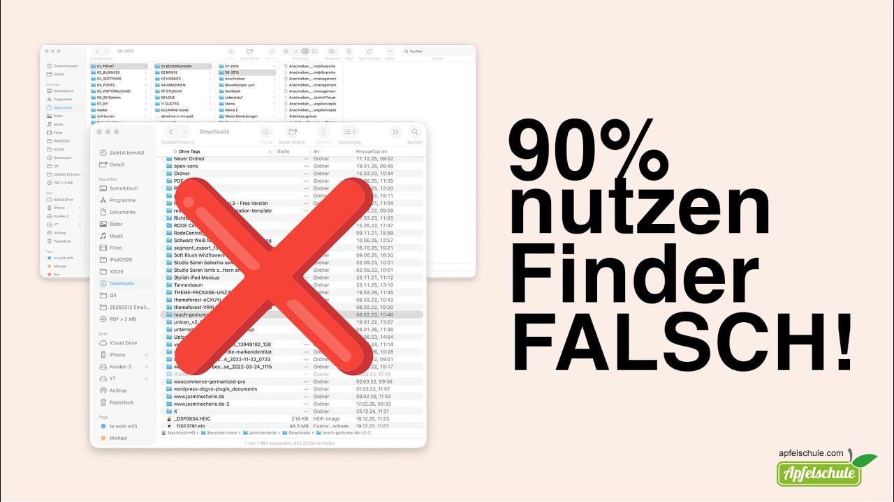 Finder richtig nutzen: Diese 10 Fehler machen 90%