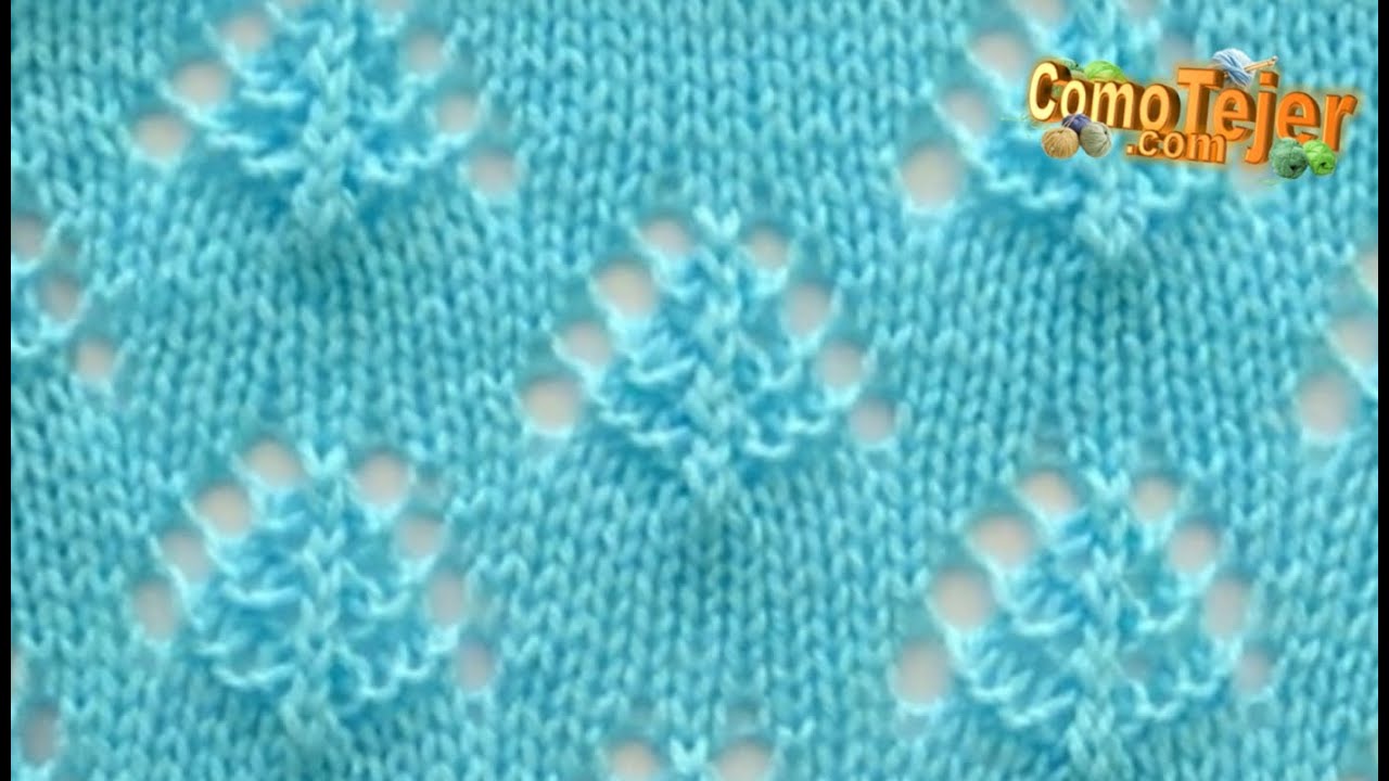 Cómo Tejer Puntada Primavera. Verano. Encaje Increíble Tan Fácil 2 agujas, tricot, palitos (1060)