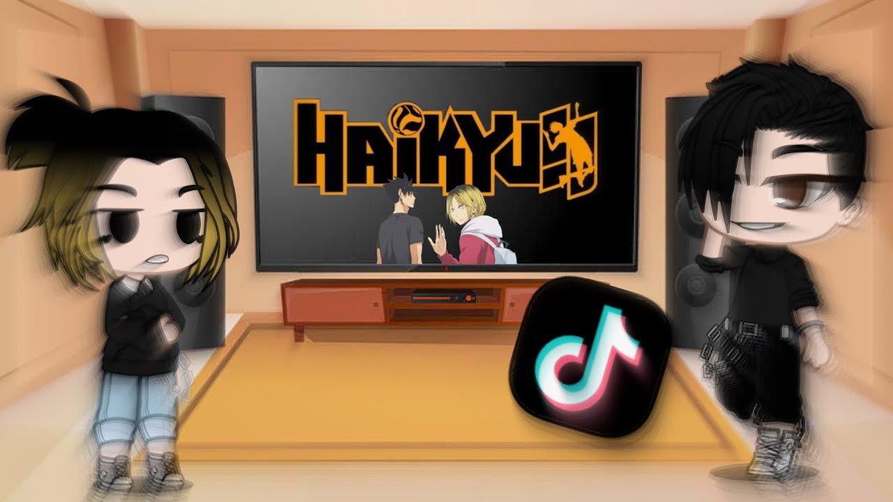 Haikyuu react to Kuroken ||🐱||