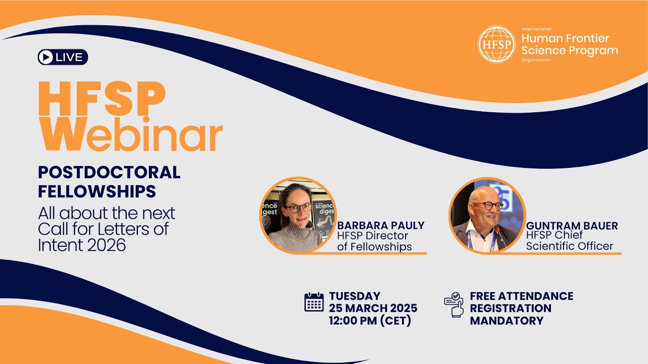 HFSP Fellowships Webinar - Mar 2025
