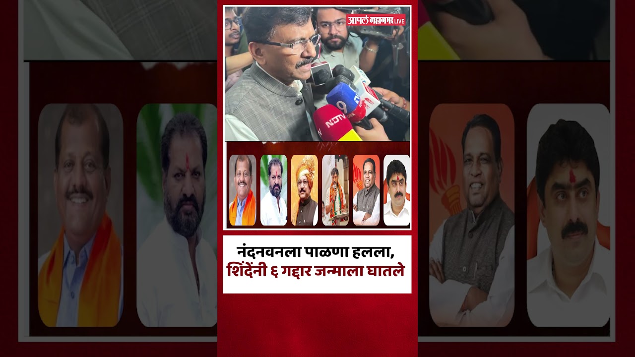 नंदनवनला पाळणा हलला, शिंदेंनी ६ गद्दार जन्माला घातले | Sanjay Raut On Rebel MPs