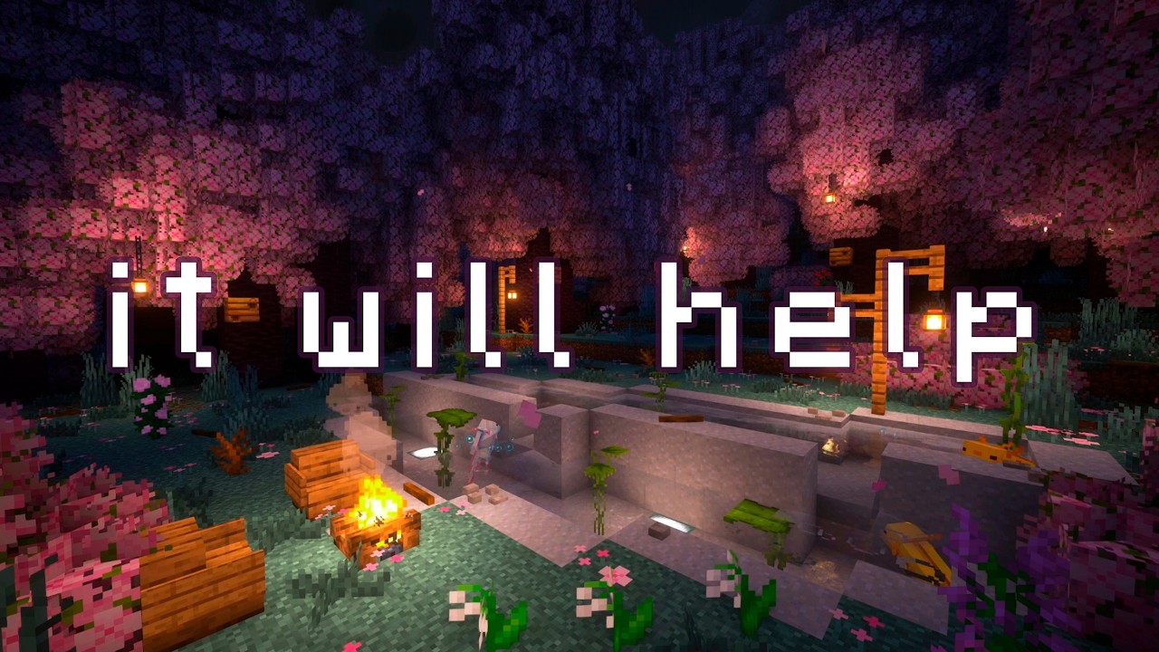 don’t bite off more than you can chew... (minecraft music w rain & crickets)