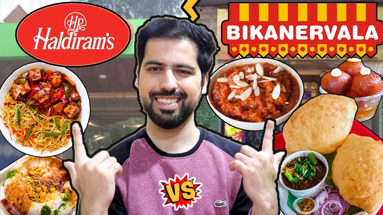 Haldirams VS Bikanervala || Best Chole Bhature, Raj Kachori, Gajar ka Halwa in Delhi | Comparison